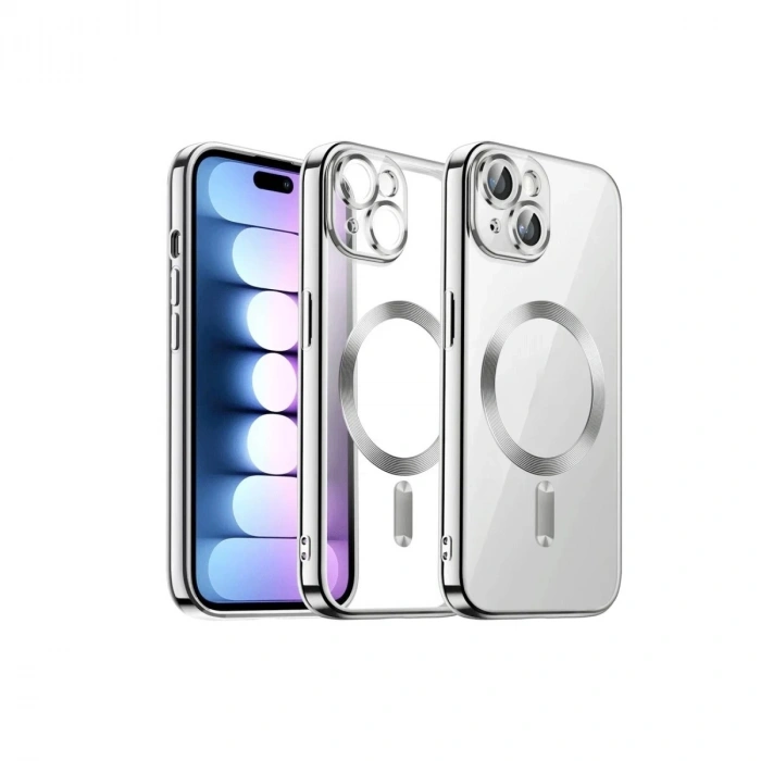 Durukar®  iPhone 13 Kılıf Kross Magneticsafe Kapak - Titan Gri