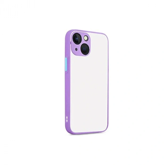 Durukar®  iPhone 13 Kılıf Montreal Silikon Kapak - Mor