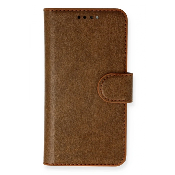 Durukar®  iPhone 13 Mini Kılıf Trend S Plus Kapaklı Kılıf - Taba