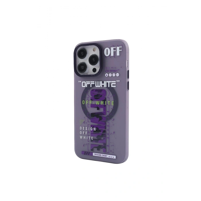Durukar®  iPhone 13 Pro Kılıf Apollo Magneticsafe Desenli Kapak - Apollo Mor - 3