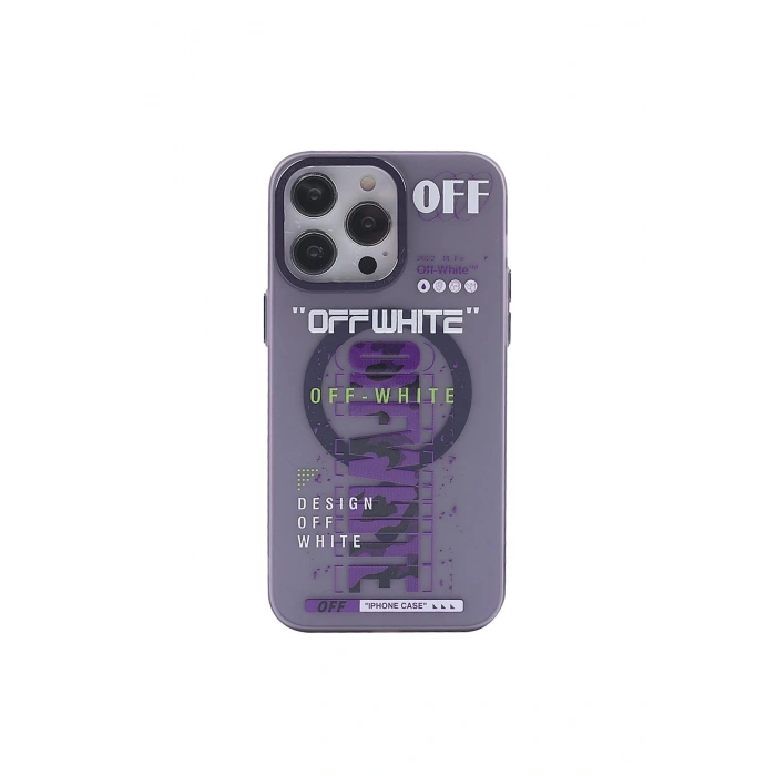 Durukar®  iPhone 13 Pro Kılıf Apollo Magneticsafe Desenli Kapak - Apollo Mor - 3
