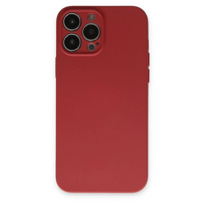 Durukar®  iPhone 13 Pro Kılıf Nano içi Kadife Silikon - Kiremit