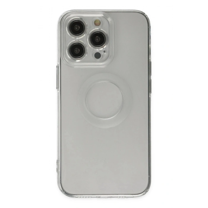 Durukar®  iPhone 13 Pro Kılıf Santa Lens Silikon - Şeffaf
