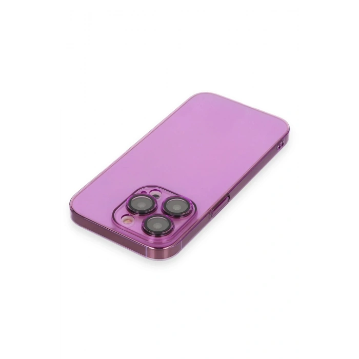 Durukar®  iPhone 13 Pro Max Kılıf Armada Lensli Kapak - Mor