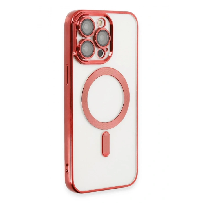Durukar®  iPhone 13 Pro Max Kılıf Kross Magneticsafe Kapak - Kırmızı