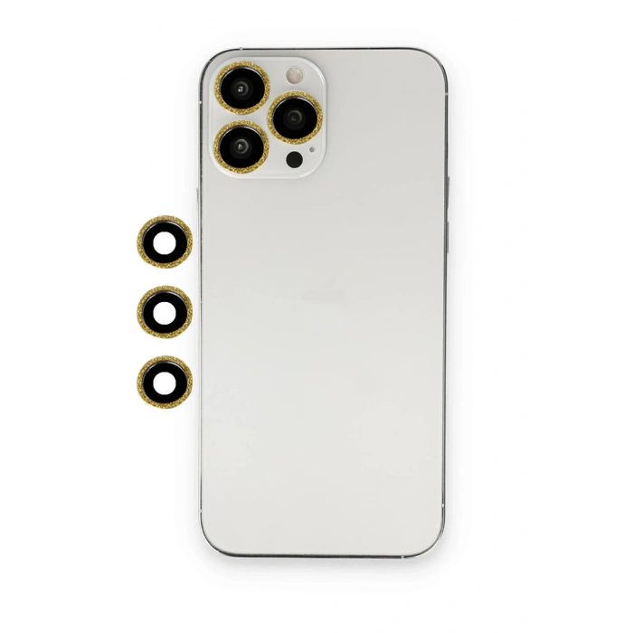 Durukar®  iPhone 13 Pro Max Shine Kamera Lens - Gold
