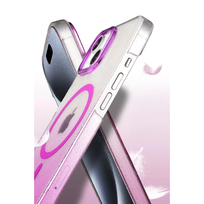 Durukar® iPhone 14 Glossy Magsafe Case - Pink