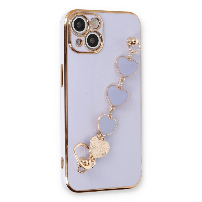 Durukar®  iPhone 14 Kılıf Esila Silikon - Lila