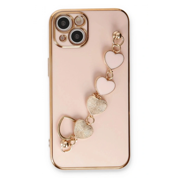 Durukar®  iPhone 14 Kılıf Esila Silikon - Pudra