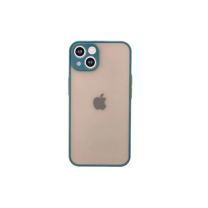 Durukar®  iPhone 14 Kılıf Montreal Silikon Kapak - Yeşil