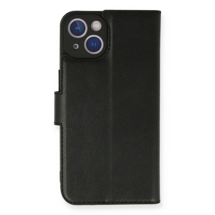 Durukar®  iPhone 14 Kılıf Trend S Plus Kapaklı Kılıf - Siyah