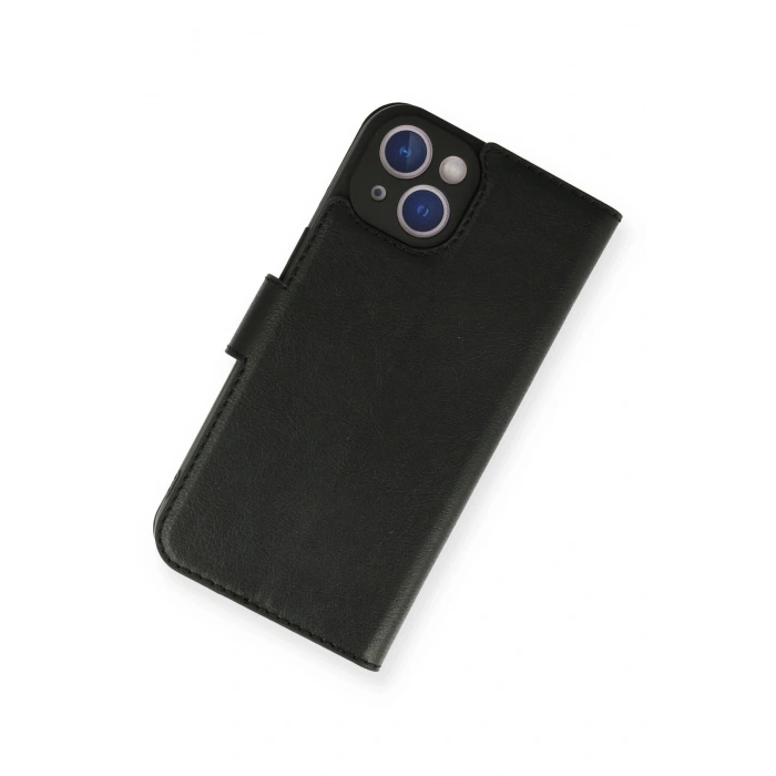 Durukar®  iPhone 14 Kılıf Trend S Plus Kapaklı Kılıf - Siyah