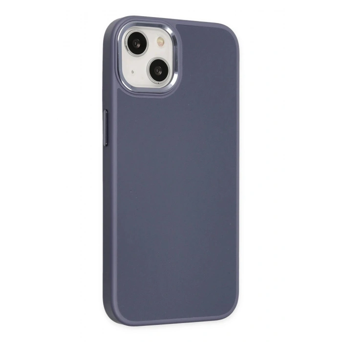 Durukar®  iPhone 14 Plus Kılıf Asya Deri Silikon - Mor