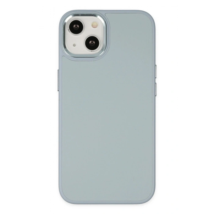 Durukar®  iPhone 14 Plus Kılıf Asya Deri Silikon - Sierra Blue