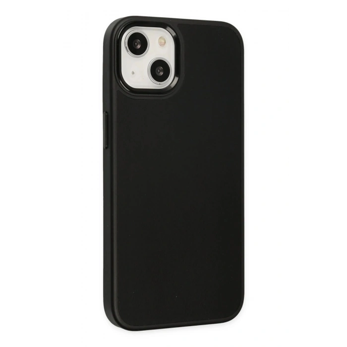 Durukar®  iPhone 14 Plus Kılıf Asya Deri Silikon - Siyah