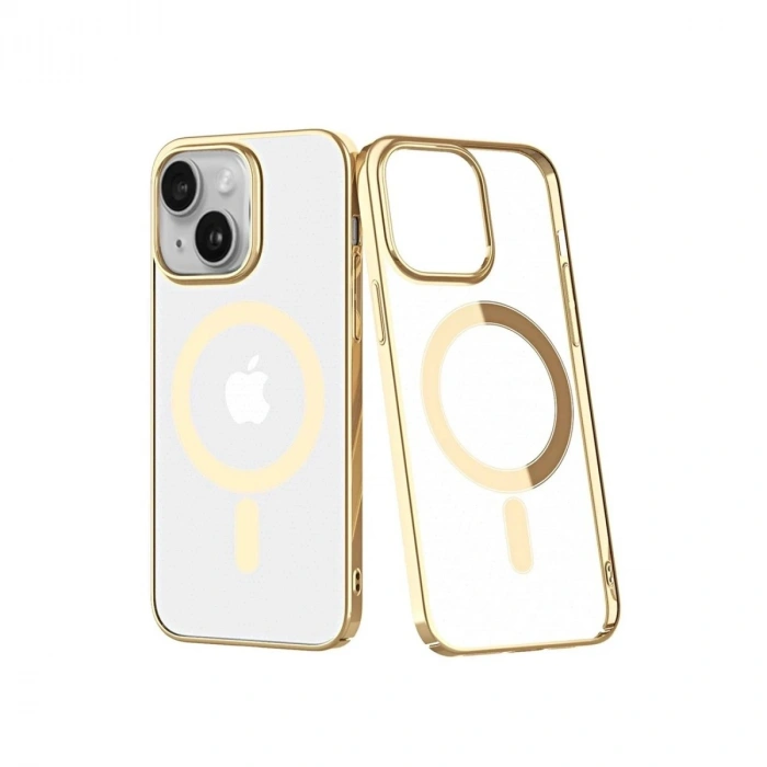 Durukar®  iPhone 14 Plus Kılıf Element Magneticsafe Sert Kapak - Gold