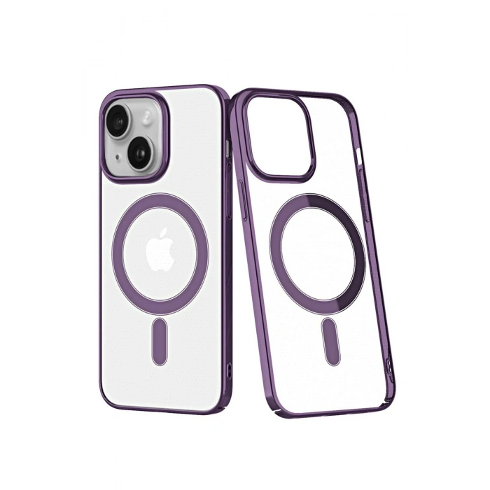 Durukar®  iPhone 14 Plus Kılıf Element Magneticsafe Sert Kapak - Mor