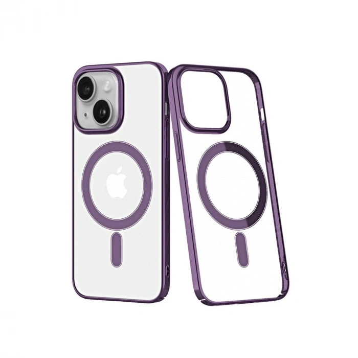 Durukar®  iPhone 14 Plus Kılıf Element Magneticsafe Sert Kapak - Mor