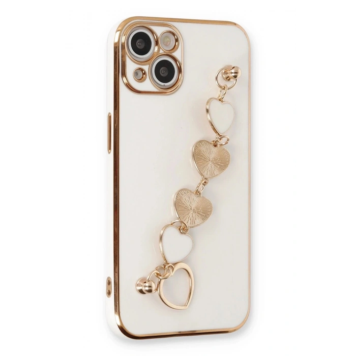 Durukar®  iPhone 14 Plus Kılıf Esila Silikon - Beyaz