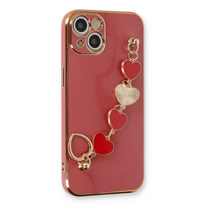Durukar®  iPhone 14 Plus Kılıf Esila Silikon - Kırmızı