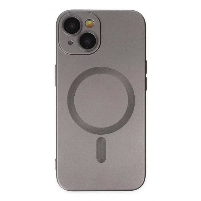 Durukar®  iPhone 14 Plus Kılıf Moshi Lens Magneticsafe Silikon - Füme
