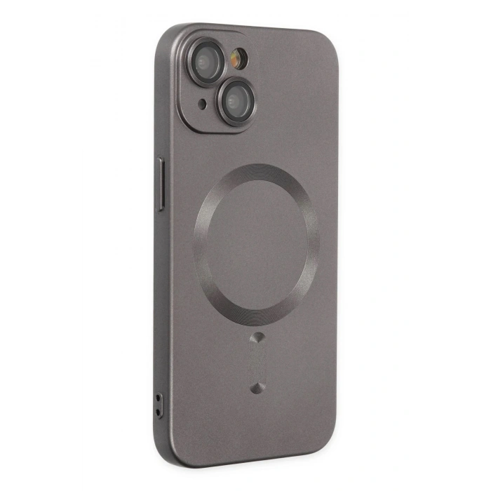 Durukar®  iPhone 14 Plus Kılıf Moshi Lens Magneticsafe Silikon - Füme
