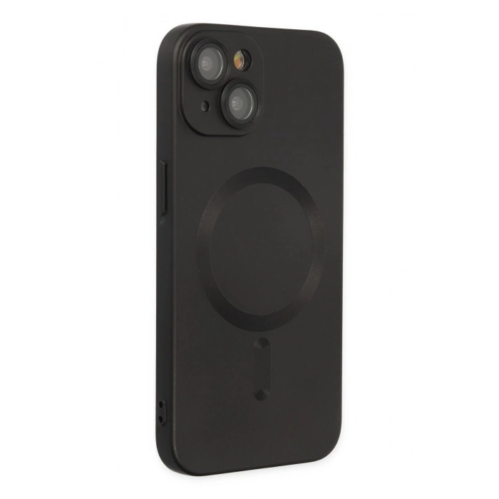 Durukar®  iPhone 14 Plus Kılıf Moshi Lens Magneticsafe Silikon - Siyah