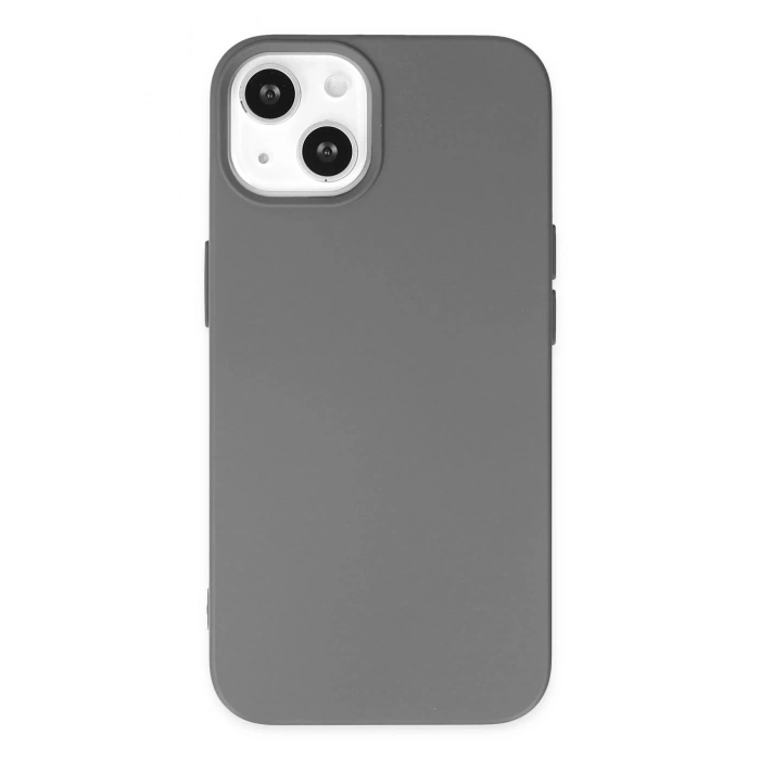 Durukar®  iPhone 14 Plus Kılıf Nano içi Kadife Silikon - Gri