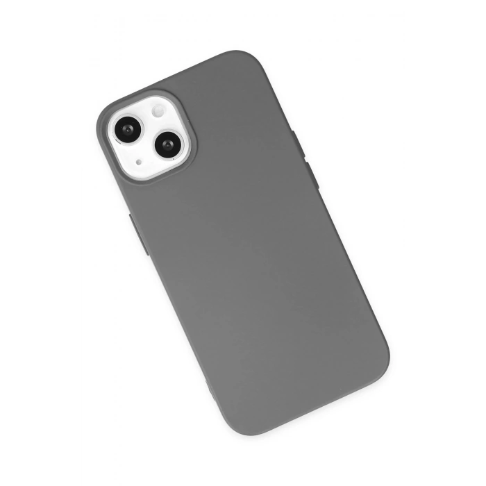 Durukar®  iPhone 14 Plus Kılıf Nano içi Kadife Silikon - Gri