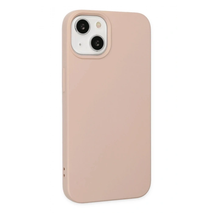 Durukar®  iPhone 14 Plus Kılıf Nano içi Kadife Silikon - Pudra