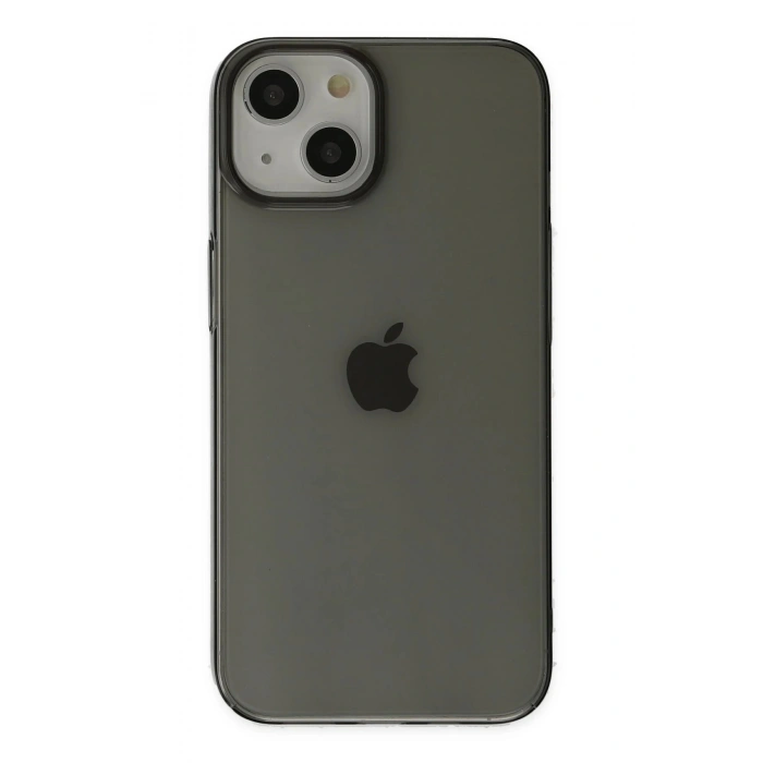 Durukar®  iPhone 14 Plus Kılıf Pc Sert Şeffaf Kapak - Siyah