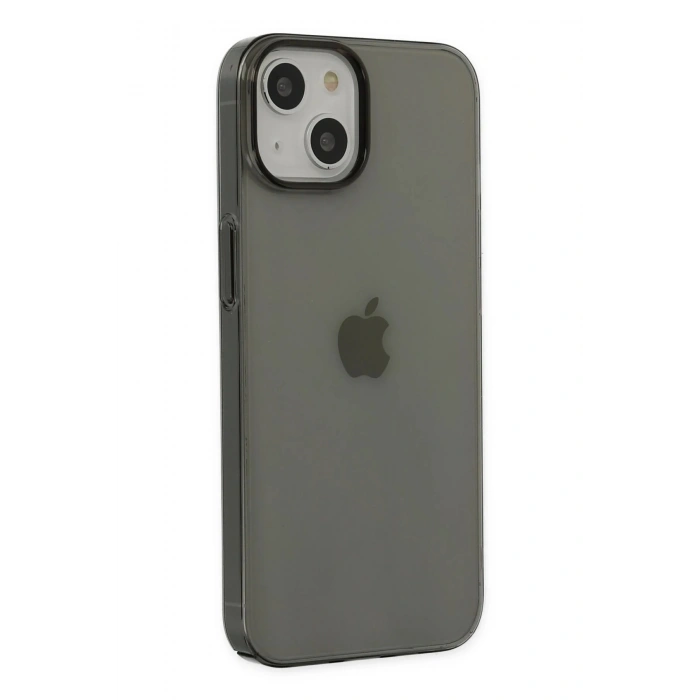 Durukar®  iPhone 14 Plus Kılıf Pc Sert Şeffaf Kapak - Siyah