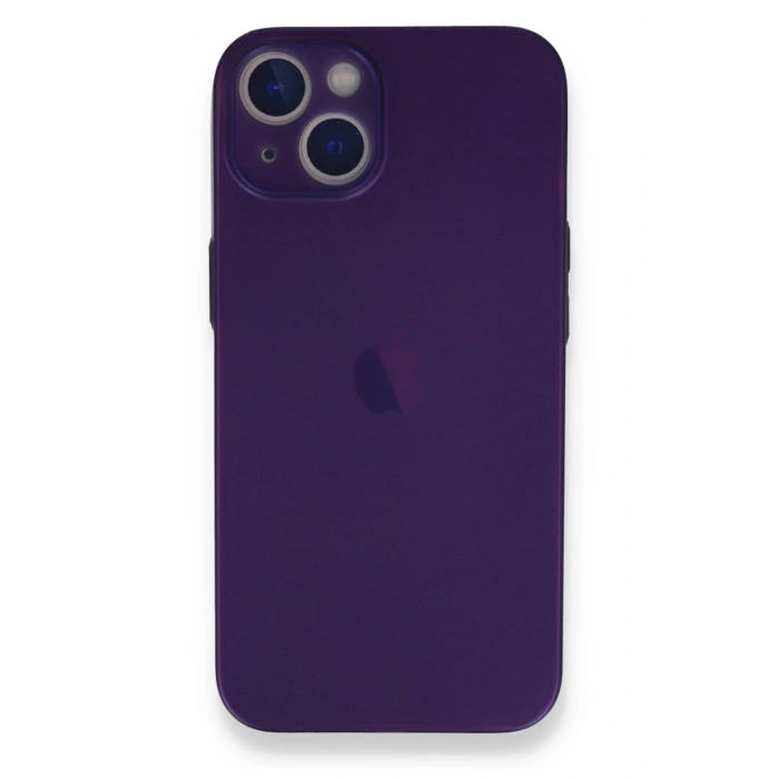 Durukar®  iPhone 14 Plus Kılıf PP Ultra İnce Kapak - Mor
