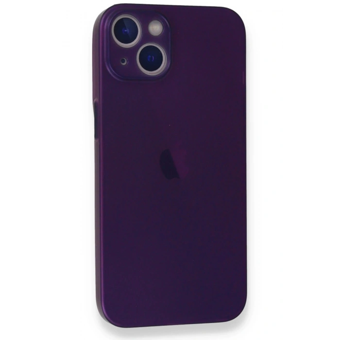 Durukar®  iPhone 14 Plus Kılıf PP Ultra İnce Kapak - Mor