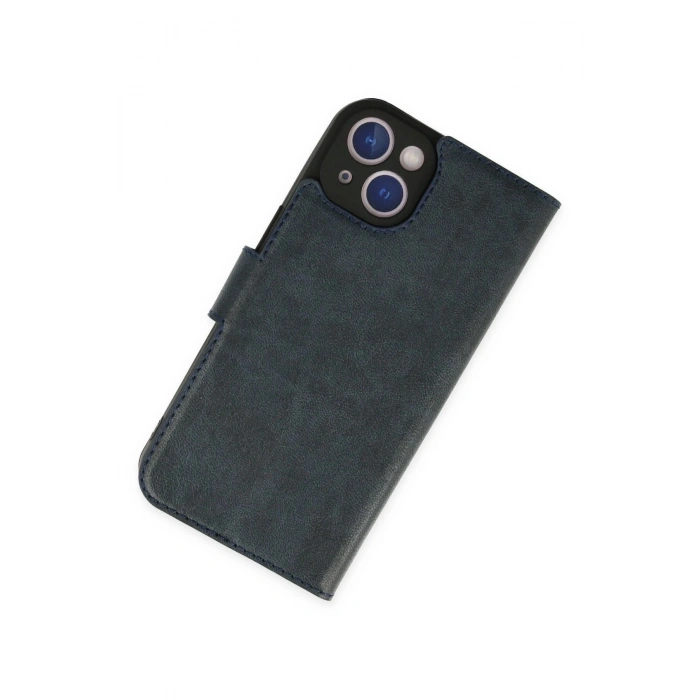Durukar®  iPhone 14 Plus Kılıf Trend S Plus Kapaklı Kılıf - Lacivert