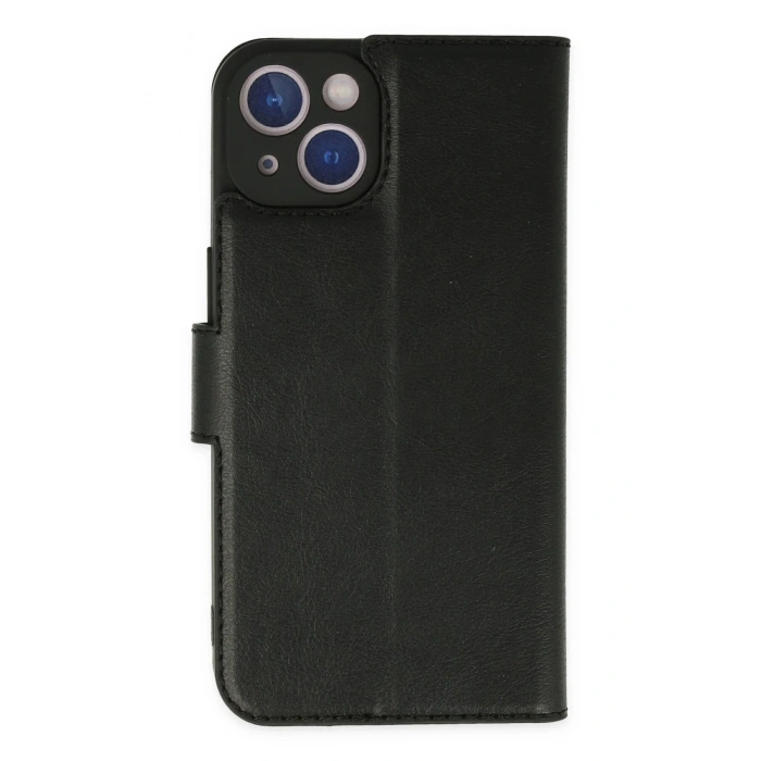 Durukar®  iPhone 14 Plus Kılıf Trend S Plus Kapaklı Kılıf - Siyah