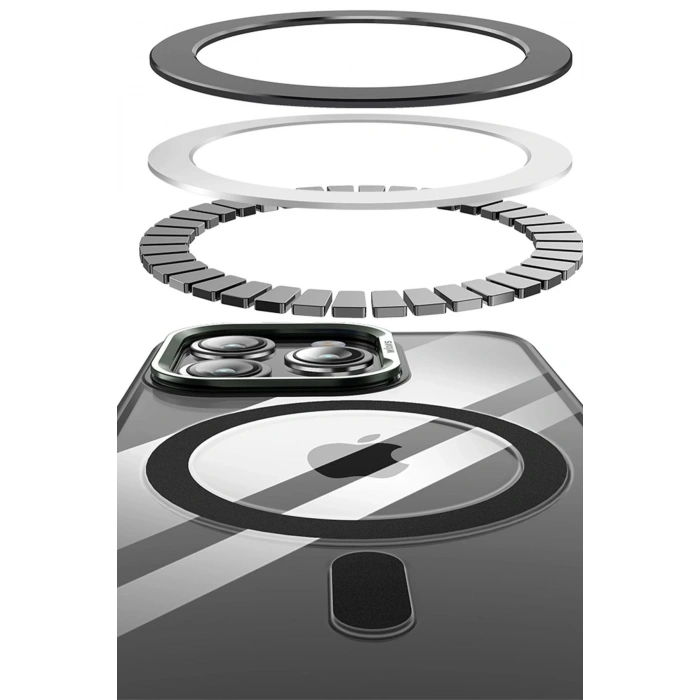 Durukar®  iPhone 14 Pro Drop Magsafe Kapak - Derin Mor