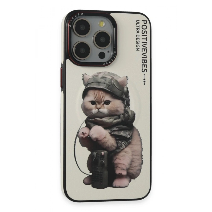 Durukar®  iPhone 14 Pro Fun Magsafe Kapak - Beyaz