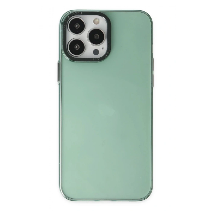Durukar®  iPhone 14 Pro Kılıf Anka PC Sert Metal Kapak - Yeşil