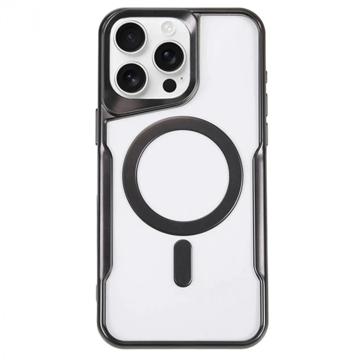 Durukar®  iPhone 14 Pro Kılıf Boyi Magsafe Silikon Kapak - Siyah
