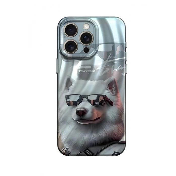 Durukar®  iPhone 14 Pro Kılıf Crew Desenli Kapak - Köpek