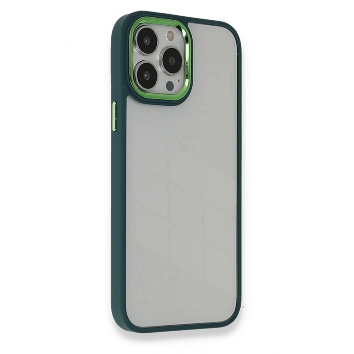 Durukar®  iPhone 14 Pro Kılıf Dora Kapak - Haki Yeşil