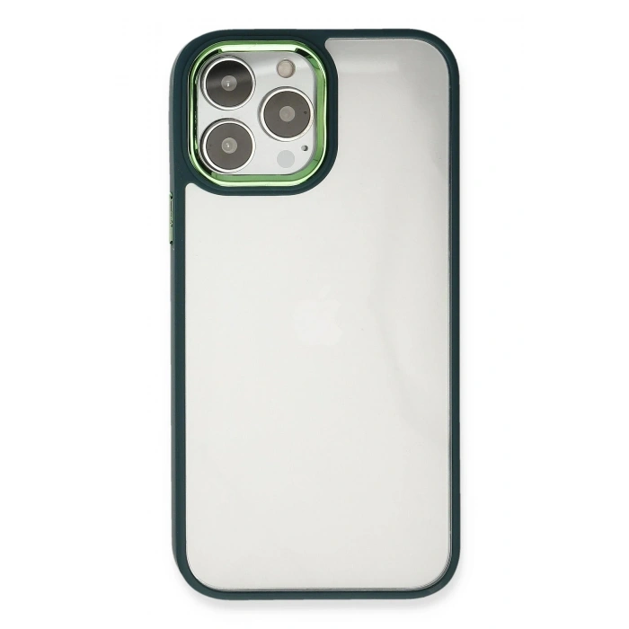 Durukar®  iPhone 14 Pro Kılıf Dora Kapak - Haki Yeşil