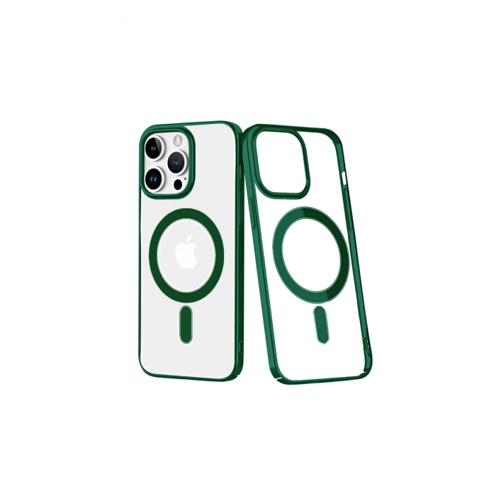 Durukar®  iPhone 14 Pro Kılıf Element Magneticsafe Sert Kapak - Köknar Yeşili