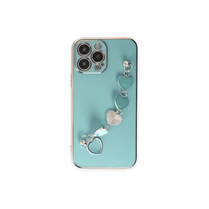 Durukar®  iPhone 14 Pro Kılıf Esila Silikon - Su Yeşili