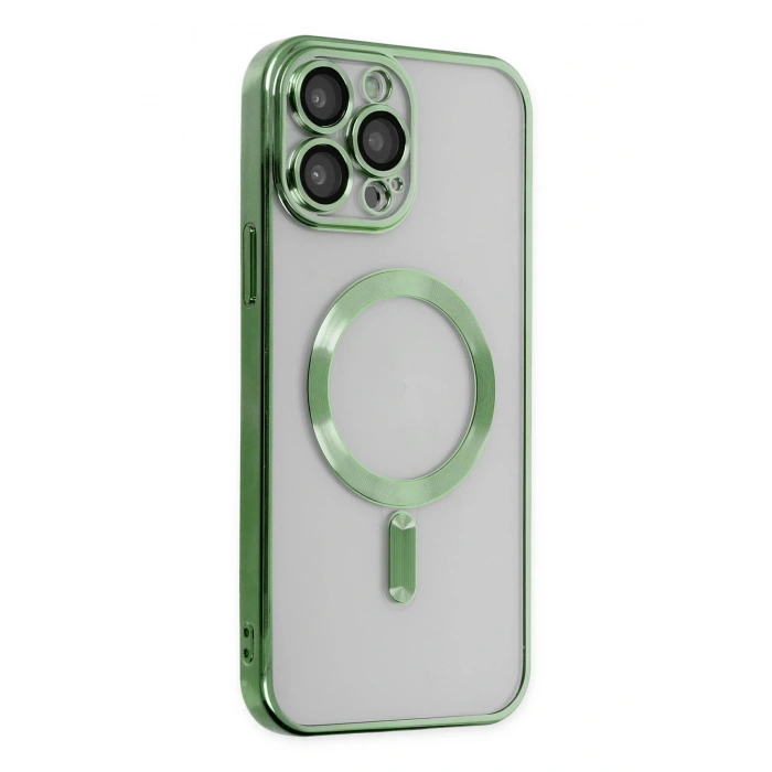 Durukar®  iPhone 14 Pro Kılıf Kross Magneticsafe Kapak - Koyu Yeşil