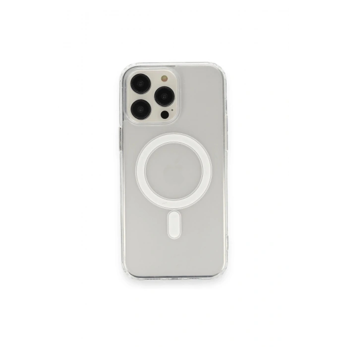 Durukar®  iPhone 14 Pro Kılıf Matte Şeffaf Magneticsafe - Şeffaf