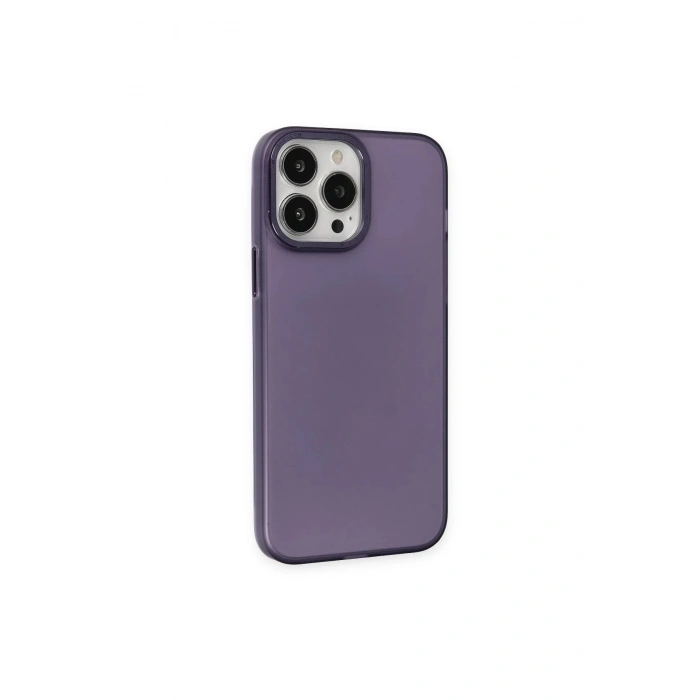 Durukar®  iPhone 14 Pro Kılıf Modos Metal Kapak - Derin Mor