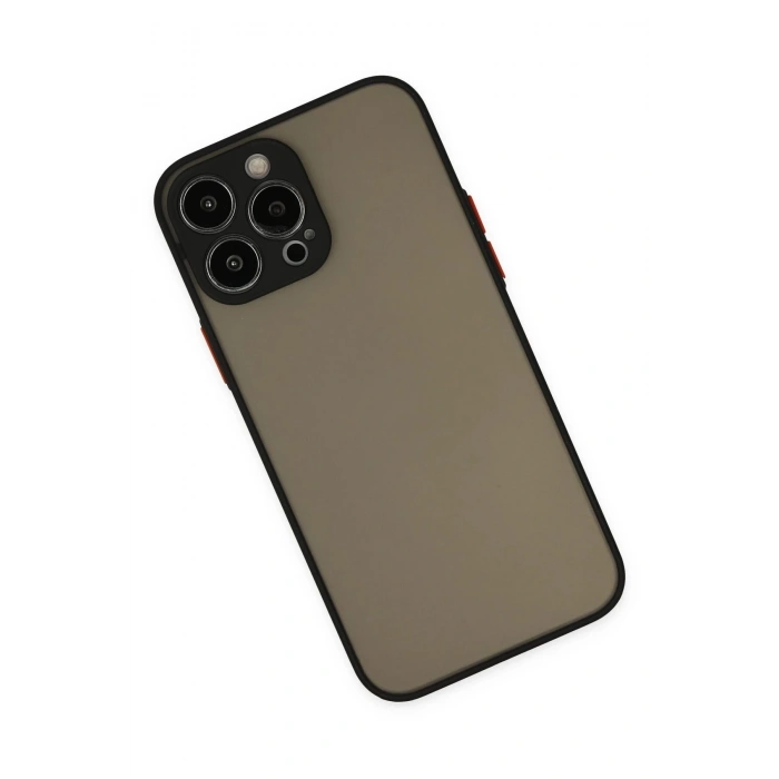 Durukar®  iPhone 14 Pro Kılıf Montreal Silikon Kapak - Siyah