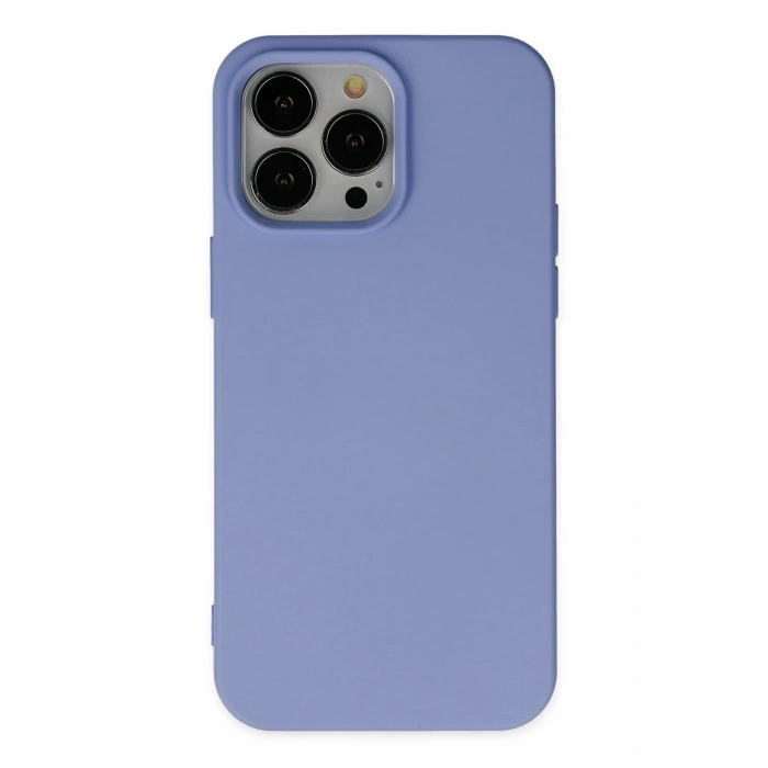Durukar®  iPhone 14 Pro Kılıf Nano içi Kadife Silikon - Lila